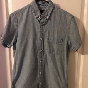 J. Crew Short Sleeve Chambray Shirt